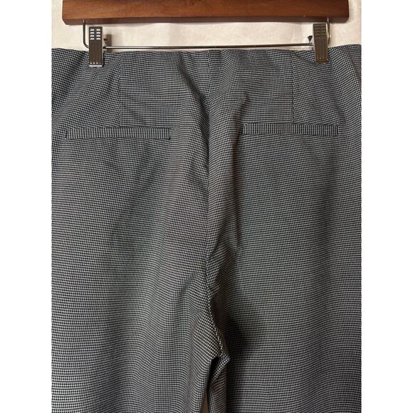 Nine West Gray Plaid Dress Pants Skinny w/ Side Zipper Size 12 - Picture 6 of 7